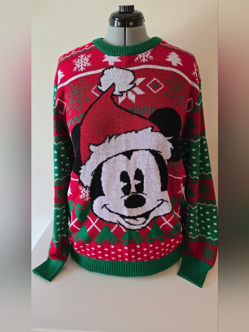 Disney Mickey Mouse Christmas Ugly Sweater XL